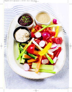 Crudites with White Bean Dip from Rachel Allen's Hom Cooking